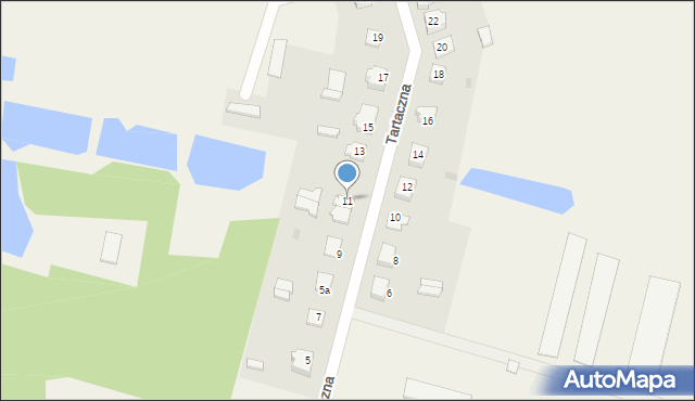 Sterdyń, Tartaczna, 11, mapa Sterdyń