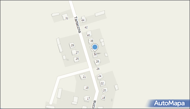 Sterdyń, Tartaczna, 34, mapa Sterdyń