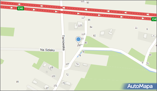 Sterkowiec, Tarnowska, 109, mapa Sterkowiec