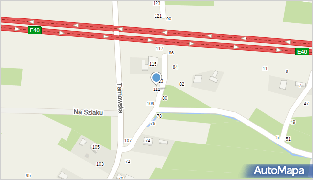 Sterkowiec, Tarnowska, 111, mapa Sterkowiec