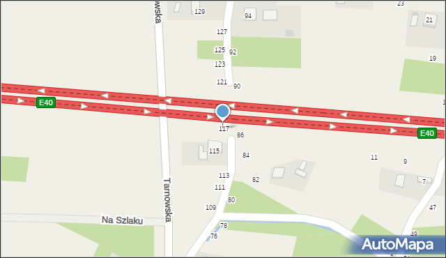 Sterkowiec, Tarnowska, 117, mapa Sterkowiec