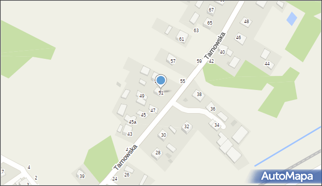Sterkowiec, Tarnowska, 51, mapa Sterkowiec
