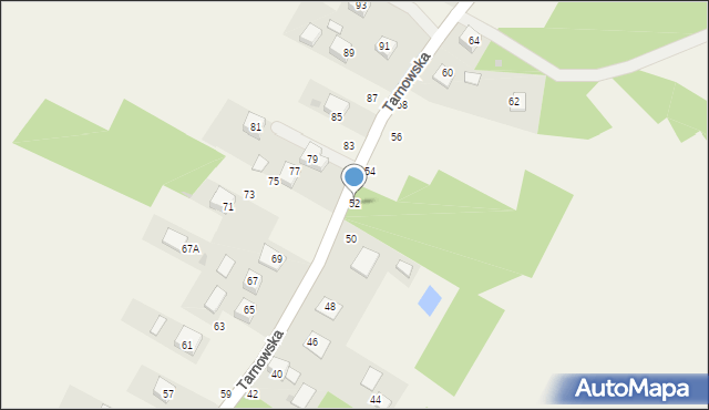 Sterkowiec, Tarnowska, 52, mapa Sterkowiec