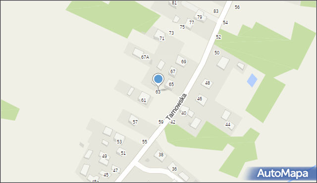 Sterkowiec, Tarnowska, 63, mapa Sterkowiec
