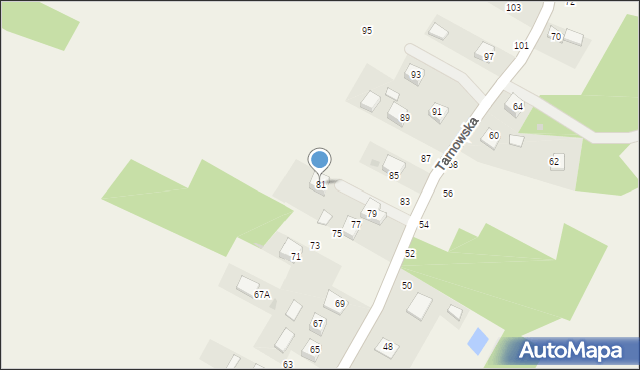 Sterkowiec, Tarnowska, 81, mapa Sterkowiec