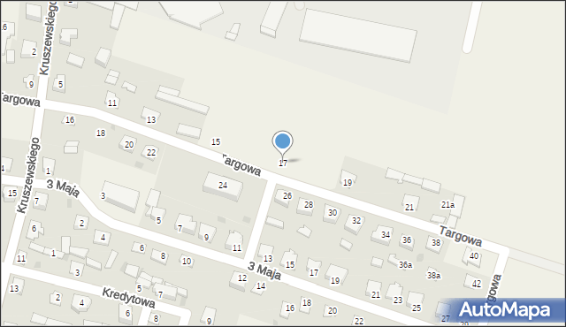 Strzegowo, Targowa, 17, mapa Strzegowo