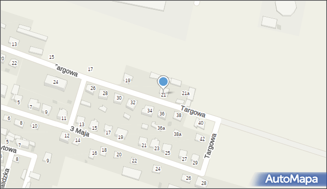Strzegowo, Targowa, 21, mapa Strzegowo