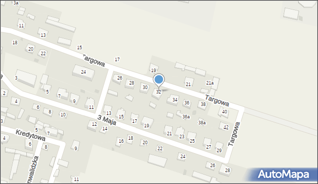 Strzegowo, Targowa, 32, mapa Strzegowo