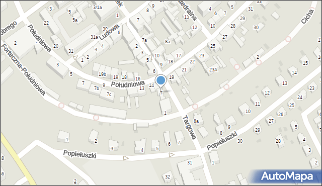 Strzelce Krajeńskie, Targowa, 7, mapa Strzelce Krajeńskie