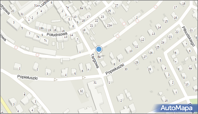 Strzelce Krajeńskie, Targowa, 8a, mapa Strzelce Krajeńskie