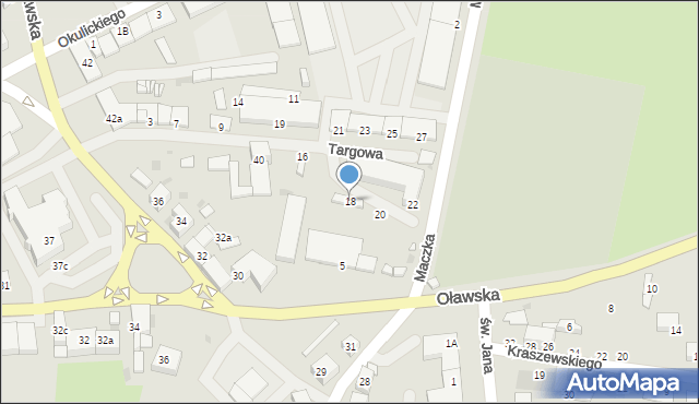 Strzelin, Targowa, 18, mapa Strzelin