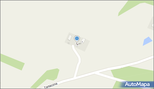 Sucha, Tartaczna, 7a, mapa Sucha