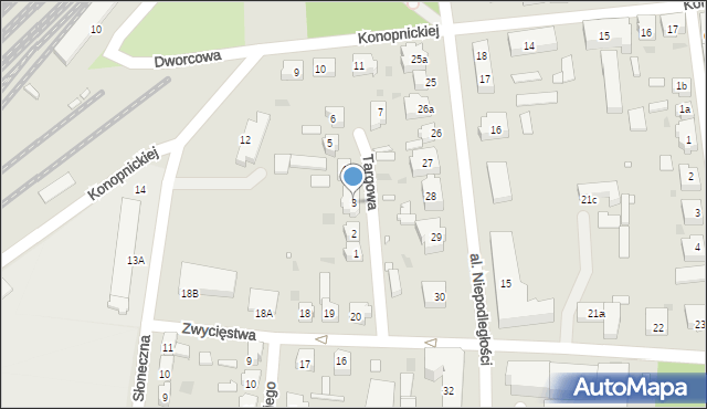 Sulechów, Targowa, 3, mapa Sulechów