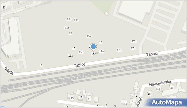 Swarzędz, Tabaki Antoniego, 15c, mapa Swarzędz