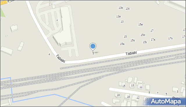 Swarzędz, Tabaki Antoniego, 3, mapa Swarzędz