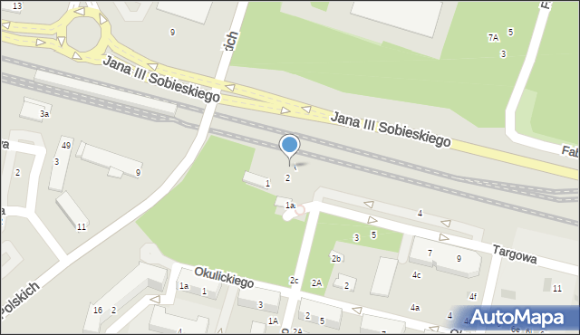 Świdnik, Targowa, 2A, mapa Świdnika
