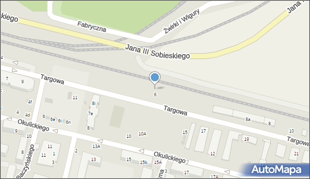 Świdnik, Targowa, 6A, mapa Świdnika