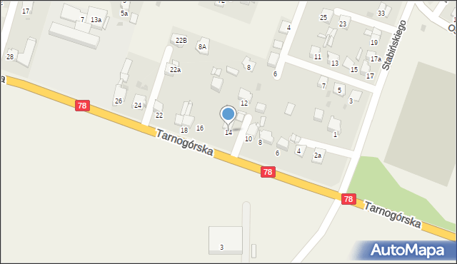 Świerklaniec, Tarnogórska, 14, mapa Świerklaniec