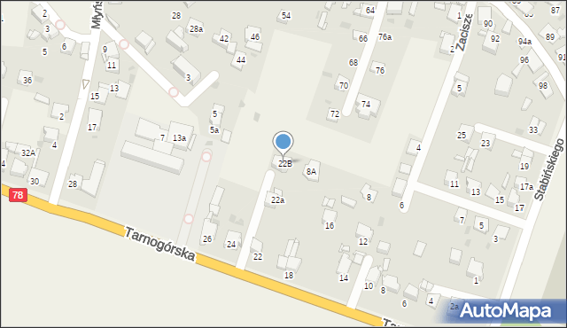 Świerklaniec, Tarnogórska, 22B, mapa Świerklaniec