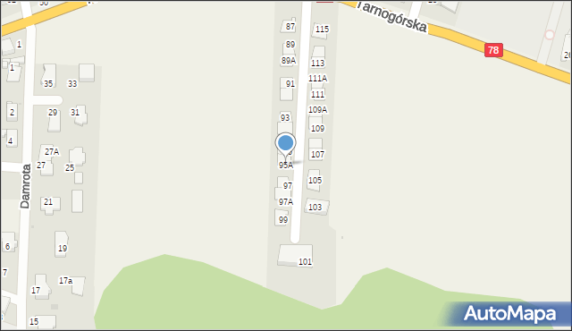 Świerklaniec, Tarnogórska, 95A, mapa Świerklaniec