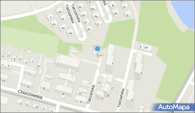 Świętochłowice, Tatrzańska, 9, mapa Świętochłowice