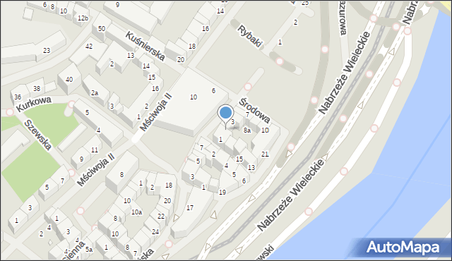 Szczecin, Targ Rybny, 2, mapa Szczecina