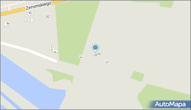 Szczekociny, Tartaczna, 12, mapa Szczekociny