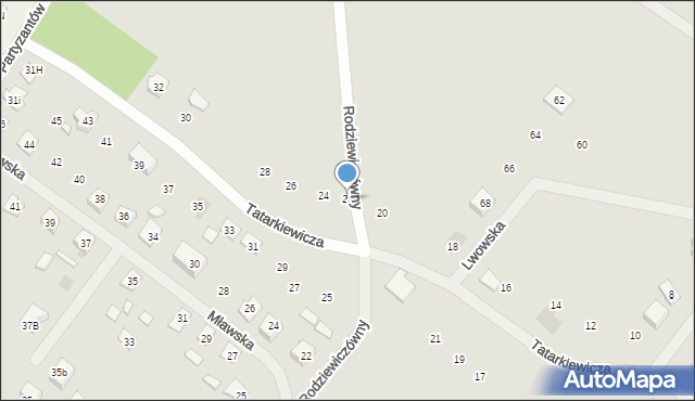Szczytno, Tatarkiewicza Władysława, 22, mapa Szczytno