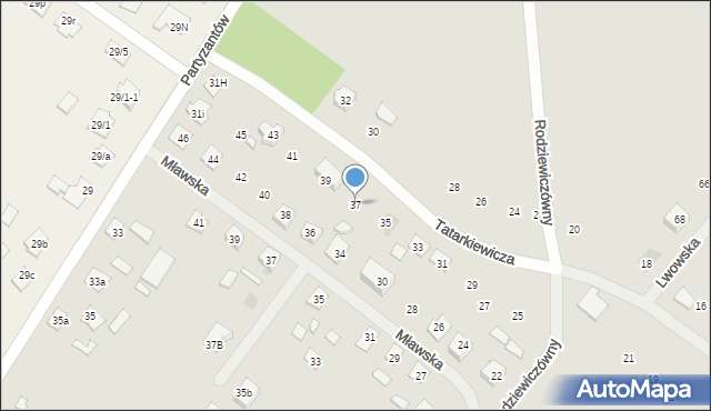 Szczytno, Tatarkiewicza Władysława, 37, mapa Szczytno