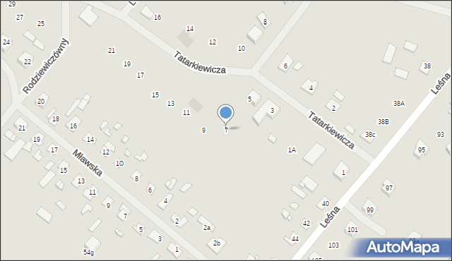 Szczytno, Tatarkiewicza Władysława, 7, mapa Szczytno