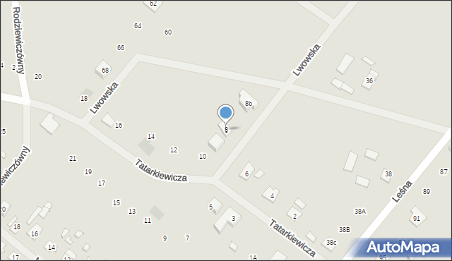 Szczytno, Tatarkiewicza Władysława, 8, mapa Szczytno