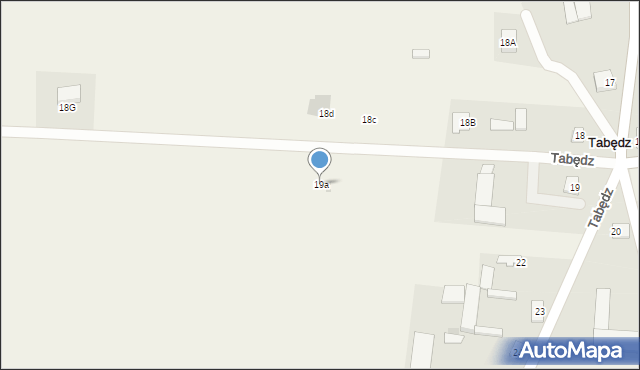 Tabędz, Tabędz, 19a, mapa Tabędz