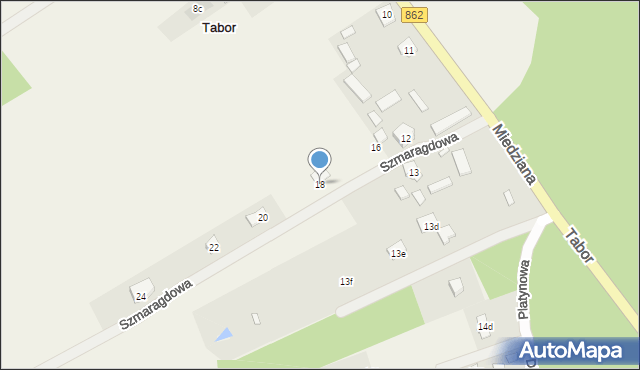 Tabor, Tabor, 18, mapa Tabor