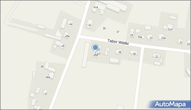 Tabor Wielki, Tabor Wielki, 40a, mapa Tabor Wielki