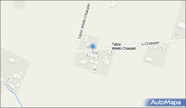 Tabor Wielki, Tabor Wielki-Chałupki, 7, mapa Tabor Wielki