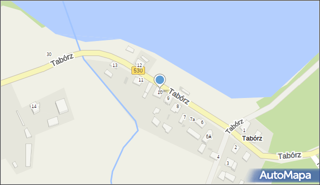 Tabórz, Tabórz, 10, mapa Tabórz