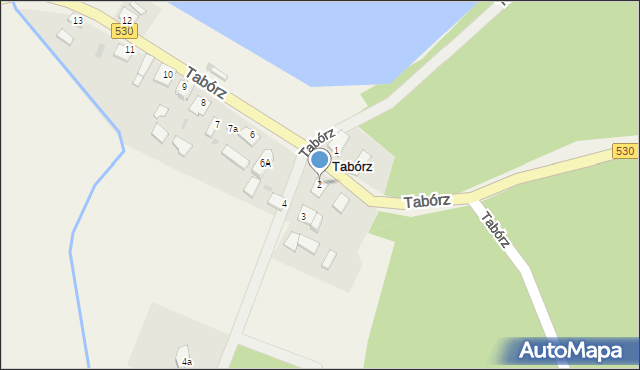 Tabórz, Tabórz, 2, mapa Tabórz