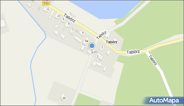 Tabórz, Tabórz, 4, mapa Tabórz