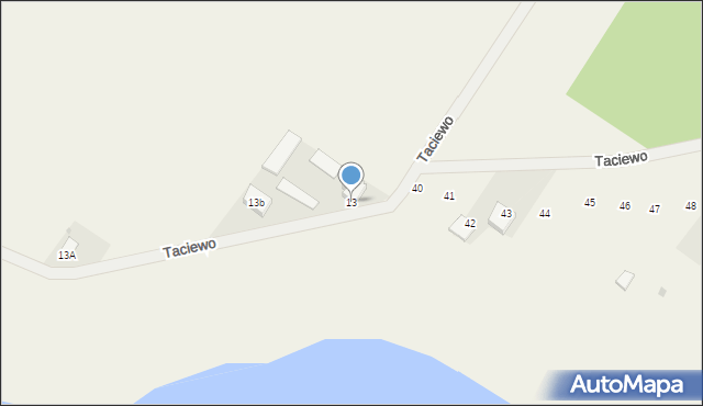 Taciewo, Taciewo, 13, mapa Taciewo