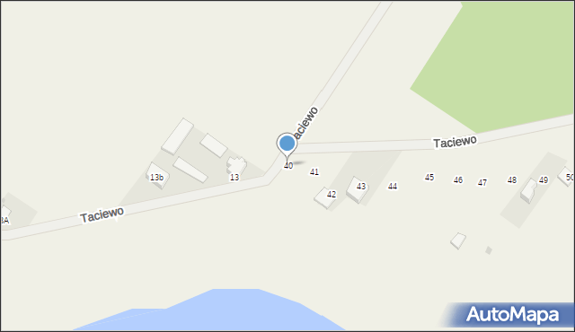 Taciewo, Taciewo, 40, mapa Taciewo
