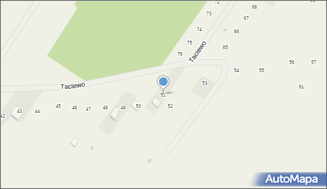 Taciewo, Taciewo, 51, mapa Taciewo