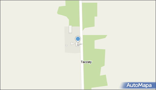 Taczały, Taczały, 11, mapa Taczały