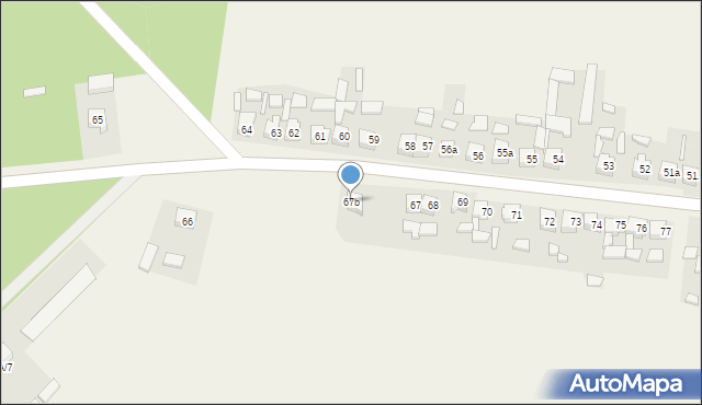Taczanów Drugi, Taczanów Drugi, 67b, mapa Taczanów Drugi