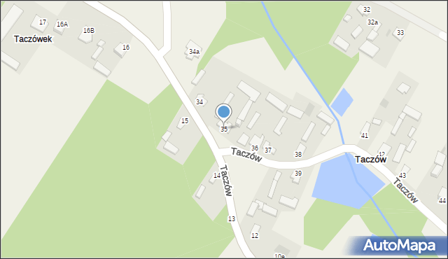 Taczów, Taczów, 35, mapa Taczów