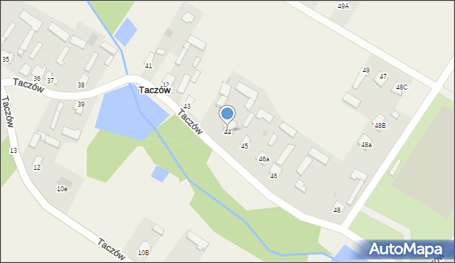 Taczów, Taczów, 44, mapa Taczów