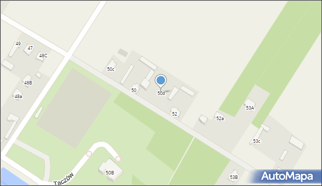 Taczów, Taczów, 50d, mapa Taczów