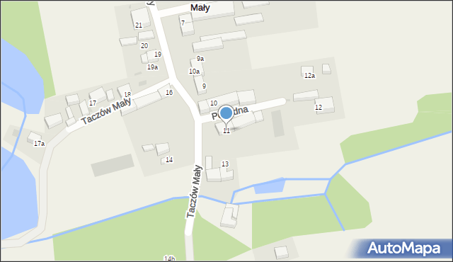 Taczów Mały, Taczów Mały, 11, mapa Taczów Mały