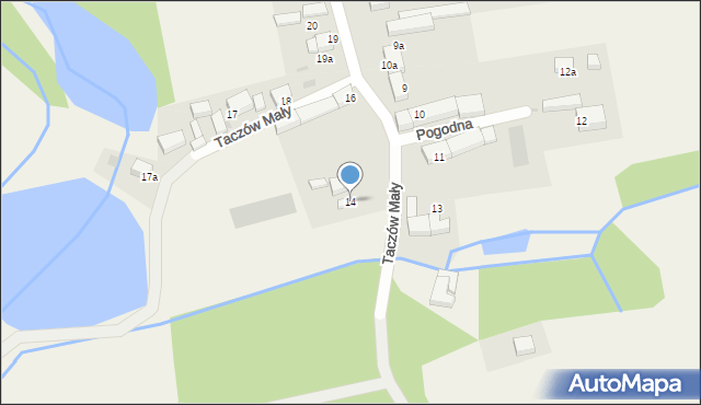 Taczów Mały, Taczów Mały, 14, mapa Taczów Mały