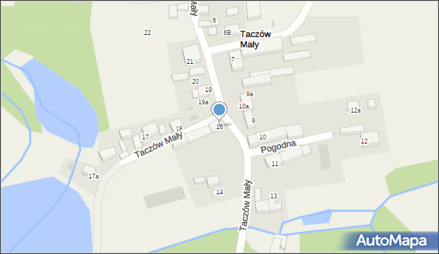 Taczów Mały, Taczów Mały, 16, mapa Taczów Mały