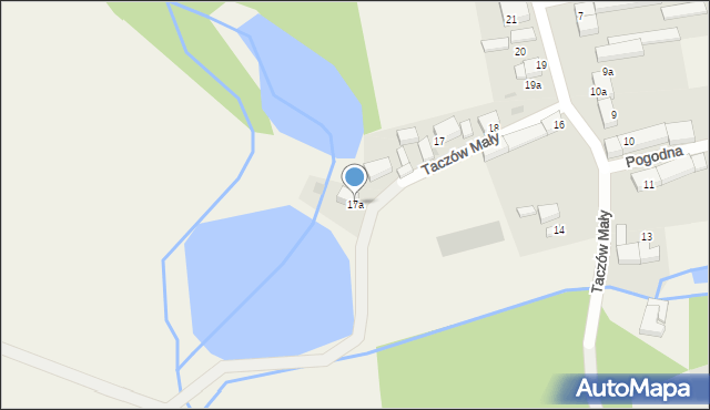 Taczów Mały, Taczów Mały, 17a, mapa Taczów Mały